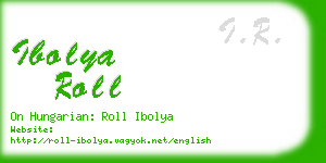 ibolya roll business card